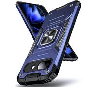 DASFOND Armor Coque de protection pour Google Pixel 10A Case 5G militaire anti-chocs, avec anneau de support en métal à 360 °, pour support de téléphone portable et aimant de voiture, bleu