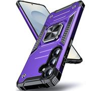 DASFOND Armor - Coque de Protection pour Samsung Galaxy S25 FE 5G - Militaire - Anti-Chocs - avec Anneau de Support en métal à 360 ° - pour Support de téléphone Portable - Aimant de Voiture - Violet