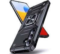 DASFOND Armor Coque de protection pour Samsung Galaxy S26 5G - Militaire - Anti-chocs - Avec anneau de support en métal à 360 ° - Pour support de téléphone portable - Aimant de voiture - Noir