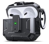 DASFOND Armor Coque pour Airpods 3 - Protection Totale et Style Élégant Étui Robuste Anti-Chocs avec Clip de Verrouillage Sécurisé Compatible avec AirPods 3 génération Case, Noir
