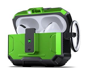 DASFOND Coque pour AirPods Pro - Protection Totale et Style Élégant Étui Robuste Anti-Chocs avec Clip de Verrouillage Sécurisé Compatible avec Airpods Pro 2023/2022/2019, Vert Herbe
