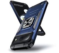 DASFOND Coque pour Google 8, Housse de Protection Antichoc de Qualité Militaire, Etui avec Anneau Métallique Améliorée [Support Magnétique], Compatible avec Google 8 6,1 Pouces, Bleu