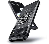 DASFOND Coque pour Google 8, Housse de Protection Antichoc de Qualité Militaire, Etui avec Anneau Métallique Améliorée [Support Magnétique], Compatible avec Google 8 6,1 Pouces, Noir