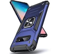 DASFOND Funda Galaxy S10 Plus, Funda Protectora de Grado Militar Para teléfono Con Soporte de Anillo de Metal Reforzado [Soporte de Montaje magnético] Compatible Con Samsung Galaxy S10 Plus, Azul