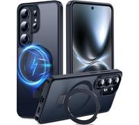 DASFOND Mag-Stand Coque pour Galaxy S26 Ultra, version 2026 améliorée [tout-en-1] [compatible avec MagSafe] Coque de téléphone transparente mate avec anneau invisible et béquille compatible avec