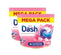 Dash 2 en 1 PODS® Sélection de Bouquets de Pivoines, 88 Doses, Fabriqué en France (2 Paquets de 44 Doses)