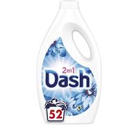 Dash 2en1 Lessive Liquide, 52 Lavages (2.6L), Envolée D’air, Fraîcheur Exceptionnelle, Nettoyage en Profondeur, Fabriqué en France