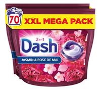 Dash 2en1 PODS, Lessive En Capsule, 70 Lavages, Jasmin Et Rose De Mai