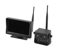 Dash Cam Avant et Arrière, Caméra de Sauvegarde Magnétique Solaire sans Fil avec écran IPS de 7 Pouces, Capteur CMOS 2MP, Angle de Vue de 150 ° et Contrôle des Gestes