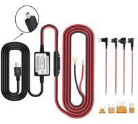 Dash Cam Cabling Kit ¿ Mini Right Angle USB Port with 4 Types of ACU/ACN/ACN/ACZ/ACS Fuses for Dash Cam, GPS Navigator, Radar Detector