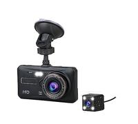 Dash Cam Caméra de tableau de bord caméra avant et arrière voiture DVR enregistreur vidéo de voiture véhicule boîte noire FULL HD 1080P enregistreur de pilote de Vision nocturne Installation facile(Du