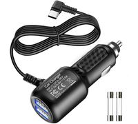 Dash Cam Hardwire Kit, Mini/Micro USB Câble Rigide Kit de Voiture, DC 12V- 24V à 5V, Viens avec ACU/ACS/ACN Mini/ACZ Micro 2Fusible, Protection de Drain de Batterie Réelle de 11.6V