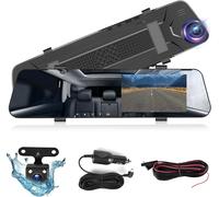 Dash Cam Rear View Camera with Two 1080P Cameras Supporting Gravity Sensor/Parking Assist/Loop Recording/Night Vision/Adjustable Brightness + 64GB SD Card