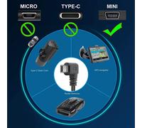 Dash Cam Wiring Kit Mini Usb L Connector Port Low Voltage Protection For Dash Cams Dc 12v-24v To 5v/2.5a Max Car Charger Cable Kit With Fuse