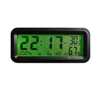 Dash Clock, Electronic Car Clock, Luminous Humidity Monitor Display