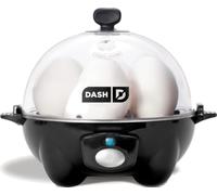 DASH Cuisinière électrique pour pocheuse dur, œufs brouillés, noir, plastique, 6 capacités, 14 x 15,2 x 14 cm