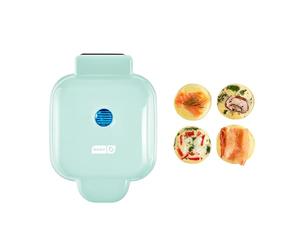 DASH DBBM450GBAQ08 Machine à bouchées sous vide avec moules en silicone pour sandwichs au petit-déjeuner, collations ou desserts sains, compatible avec le régime cétogène et le paléo, turquoise