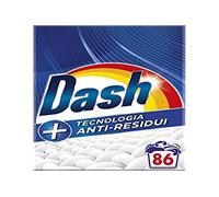 Dash Lessive Machine à laver en poudre, 86 lavages, technologie anti-résidus, élimine les taches, efficace même à froid et à court cycle