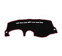 Dash Mat Dashmat Pour Citroen C2 2006-2013, Accessoires Voiture Couverture Tableau Bord Intérieur Tapis Protection Solaire Tapis Tableau Bord Pare-Soleil(Red Edge,RHD)