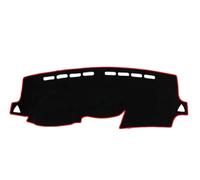 Dash Mat Dashmat Pour Hyundai Pour Solaris Pour Accent 2011-2017 RB Housse Tableau Bord Antidérapante Coussin Protection Voiture Pare-soleil Tapis Couverture Tableau Bord Tapis(Red Edge)