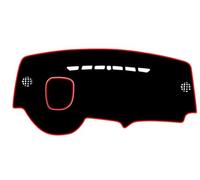 Dash Mat Dashmat Pour Peugeot 3008 GT 2008-2015, Tapis Pare-soleil Antidérapant Housse Tableau Bord Couverture Tableau Bord Tapis(HUD Red side)