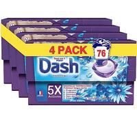 Dash Tout-en-1 PODS Lessive En Capsules 4x19 Lavages, Envolée D’air, Fraîcheur, Propreté Éclatante, Fabriquée En France