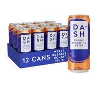 DASH Water Orange - 12x Eaux pétillantes aromatisées à l'orange SANS Sucre, SANS Édulcorant, SANS calories - Infusées avec des Fruits rejetés (12x330ml)