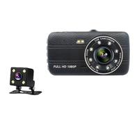 Dashboard Camera with 4inch Touch Display Improve Night Visibility Wide Angles Car Accessories Real Time Viewing Car Dashcam with Reverse Camera