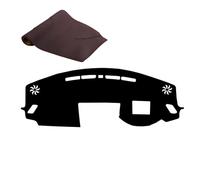 Dashboard Cover Mat for Mitsubishi Eclipse Cross 2017-2019 Car Dash Board Protecter Sunshade No-Glare Stain Scratch Resistant Anti-slip Waterproof(Brown,Hud)