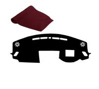 Dashboard Cover Mat for Mitsubishi Eclipse Cross 2017-2019 Car Dash Board Protecter Sunshade No-Glare Stain Scratch Resistant Anti-slip Waterproof(Red,Hud)