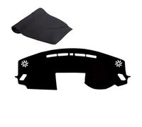 Dashboard Cover Mat for Mitsubishi Eclipse Cross 2017-2019 Car Dash Board Protecter Sunshade No-Glare Stain Scratch Resistant Anti-slip Waterproof(Black+red,No hud)