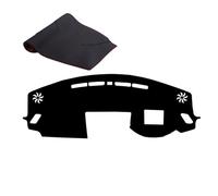 Dashboard Cover Mat for Mitsubishi Eclipse Cross 2017-2019 Car Dash Board Protecter Sunshade No-Glare Stain Scratch Resistant Anti-slip Waterproof(Black+red,Hud)