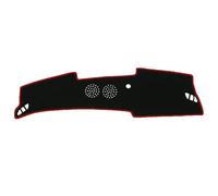 Dashboard Cover Tapis De Tableau De Bord pour Hyundai pour Kona 2024 2025 2026 sans Affichage Tête Haute Accessoires Protection Solaire Housse Tableau Bord(LHD Red)