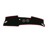 Dashboard Cover Tapis De Tableau De Bord pour Hyundai pour Kona 2024 2025 2026 sans Affichage Tête Haute Accessoires Protection Solaire Housse Tableau Bord(RHD Red)