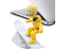 Dashboard Decorations - 3D Printed Funny Figurines, Fun Inertia Skiing Man Sculpture, Car Dashboard Ornament | Automotive Decor for Truck RV SUV | Desktop Shelf Cabinet Decoration for Home Office