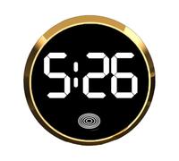 Dashboard Digital Clock - Compact Automotive Interior Timekeeper, Battery Powered Circular Design - Heat Resistant Polymer, Night Vision Visibility, for Trucks & RV Cabins