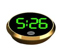 Dashboard Digital Clock - Compact Automotive Interior Timekeeper, Battery Powered Circular Design - Heat Resistant Polymer, Night Vision Visibility, for Trucks & RV Cabins