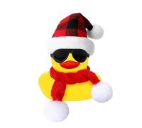 Dashboard Duck Ornament - Mini Floating Duckie Doll, Press Squeak Feature, Fashion Costume Styling | Car Interior Decoration Accessory, Playful Gift Toy for Vehicle Display Children Room Decor