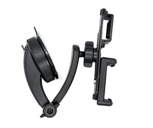 (dashboard holder) 2 in 1 WalkieTalkie Car Mount&Mobile Phone Clip Holder, Handhelds Radio Car SuctionCup BracketAdjustable Mount