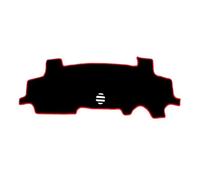 Dashboard Mat Car Dashboard Cover Pad Mat Sunshade Carpet Rug Accessories Sun Visor Dashboard Cover (Black(Red Edge) RHD)