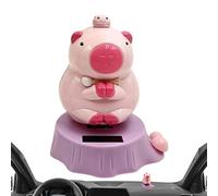 Dashboard Ornament Capybara, Solar Swinging Craft, Car Tool with Classic Style, Decor for Driver Truck, Fun Aid, Practical Support for RV Trailer Tractor Vehicle Automobile Home Balcony Indoor Outdoor