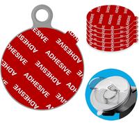 Dashboard Pad Mounting Adhesive Disc Adhesive Replacement Kit, 6pcs 80mm Circle Stickers Double Sided Heat Resistant For Suction Cup Car Phone Holder Disc