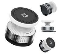 Dashboard Phone Holder, 360 Degree Adjustable Mount, Foldable Car Stand Bracket for Automobile, Sturdy ABS Vehicle Accessory Non Slip Base Mobile Cradle with Stable Grip Portable Driving Support Calls