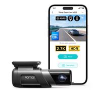 Dashcam 70mai M500, Caméra de Voiture Ultra HD 1944P avec Stockage eMMC 64 Go Intégré, FOV Large 170°, Vision Nocturne HDR, GPS Intégré et Suivi d'Itinéraire, ADAS, Contrôle via App, aucune carte SD r