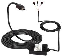 Dashcam ACC Hardwired Kit,Mini USB Hardwired Dashcam Kit Step Down Cable,12V-24V to DC 5V 3A Car Charger Power Cable for GPS Car Camera-3.5 m