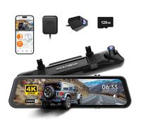 Dashcam avant arrière WOLFBOX G900PRO 4K, Écran 12"", WiFi 5.8GHz, GPS, Sony STARVIS 2, Vision Nocturne, G-Sensor