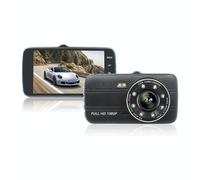Dashcam Full HD 1080p 4 Pouces Enregistrement en Boucle Vision Nocturne + SD 16Go YONIS