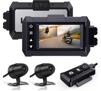 Dashcam Pour Moto, Md10 Pro Camera Moto Embarquée Avant Et Arrière Camera Fhd 1080P Grand Angle 150° Avec Gps Intégré, Wi-Fi, Télécommande Filaire, Max Jusqu'À 256 Go[HDM5235235]