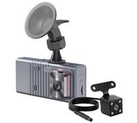 Dashcam Voiture Triple Objectif Full HD 1080p Vision Nocturne WiFi Noir