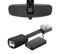 Dashcam Power Adapter for Chrysler 10-Pin (Model A) for Jeep Ram Dodge Chrysler Grand Cherokee etc, Hide The Wires, Connect Rearview Mirror Plug (Hidden)